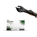 Gentle Nitrile Gloves Black (Powder Free) - 100 Pieces - Small - Gentle Packing