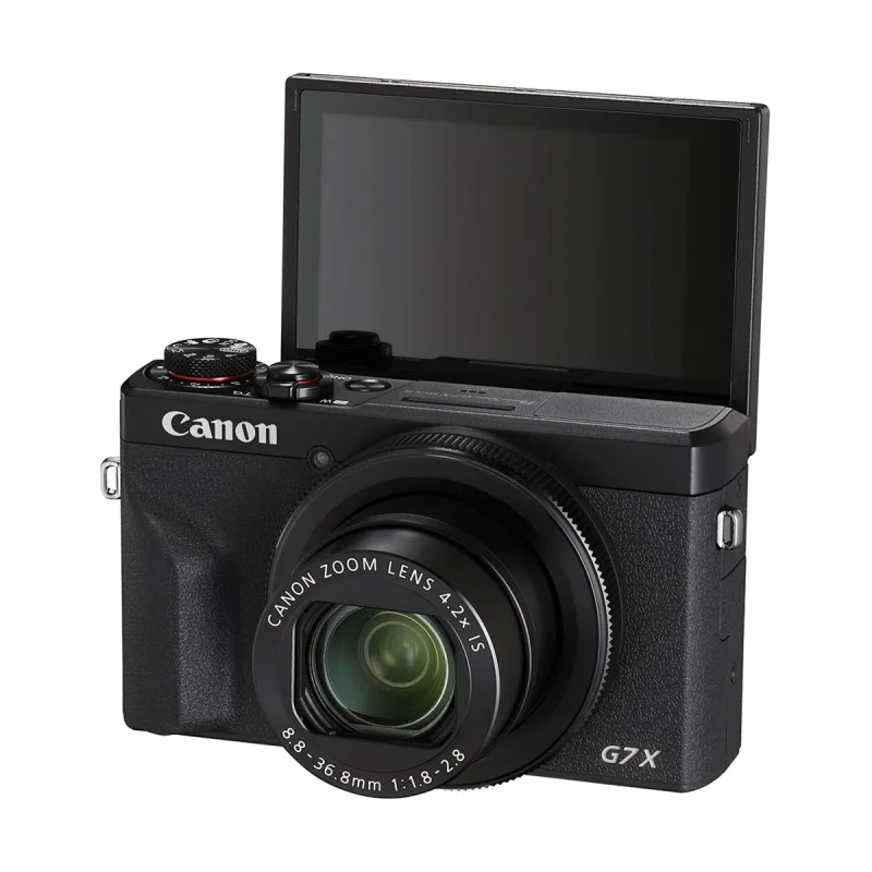 كاميرا كانون ديجيتال  PowerShot G7 X Mark III – طراز  3637C002AA | 20.1 ميجابكسل، تكبير بصري 4.2×، فيديو 4K وشاشة قابلة للطّي للبث والفلوق - كانون