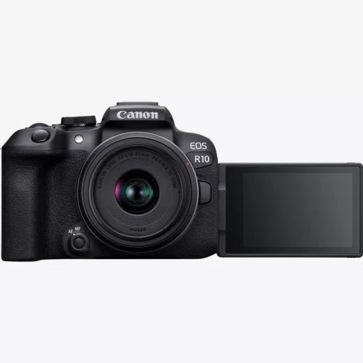 كاميرا Canon EOS R10 مع عدسة RF-S 18-45 مم IS STM (5331C010AA)، كاميرا ميرورلس قوية تتميز بتركيز تلقائي سريع، جودة صور عالية، تصوير فيديو 4K، وعدسة زوم متعددة الاستخدام مناسبة للتصوير وصناعة المحتوى كاميرا Canon EOS R10 مع عدسة RF-S 18-45 مم IS STM (5331C010AA)، كاميرا ميرورلس قوية تتميز بتركيز تلقائي سريع، جودة صور عالية، تصوير فيديو 4K، وعدسة زوم متعددة الاستخدام مناسبة للتصوير وصناعة المحتوى