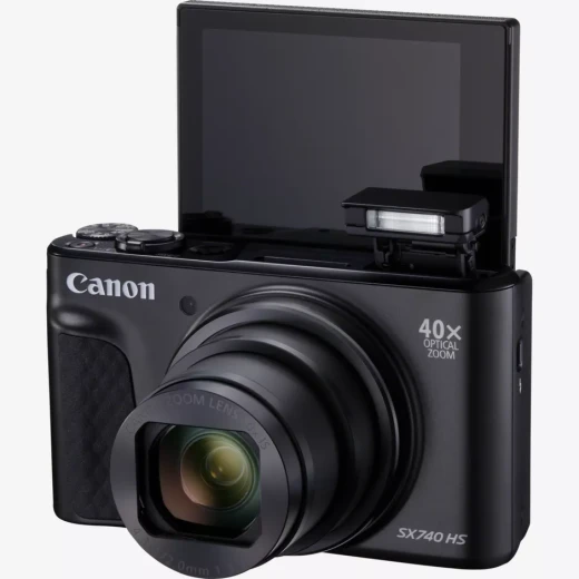 كاميرا كانون PowerShot SX740 HS Lite Edition باللون الأسود – 20.3 ميجابكسل، تكبير بصري 40x، فيديو 4K، واي فاي وبلوتوث، كاميرا مدمجة للسفر كاميرا كانون PowerShot SX740 HS Lite Edition باللون الأسود – 20.3 ميجابكسل، تكبير بصري 40x، فيديو 4K، واي فاي وبلوتوث، كاميرا مدمجة للسفر