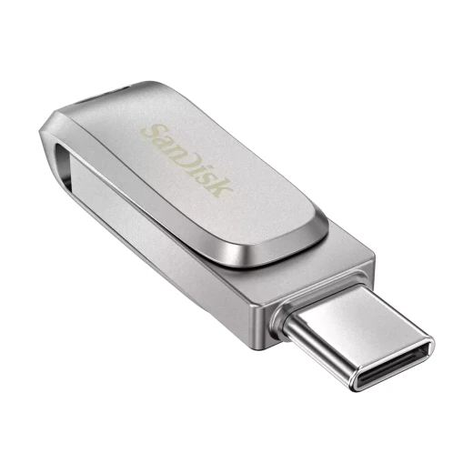 فلاش ديسك سانديسك ألترا دوال درايف لوكس سعة 128 جيجابايت  USB‑C وUSB التقليدية بسرعات عالية