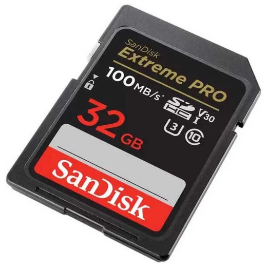 بطاقة ذاكرة سانديسك إكستريم برو / 32 جيجابايت (SDSDXXO-032G-GN4IN) بطاقة ذاكرة سانديسك إكستريم برو / 32 جيجابايت (SDSDXXO-032G-GN4IN)