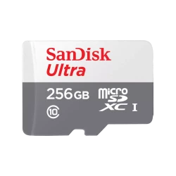 SanDisk Ultra microSD cards 100MB/s (White/ Gray) without adapter - 256GB