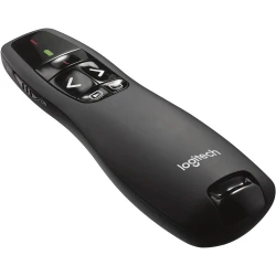 Logitech R400 Laser Presentation Remote, Wireless 2.4 GHz Presenter with Red Laser Pointer, Up to 15 m Range, Plug & Play Receiver