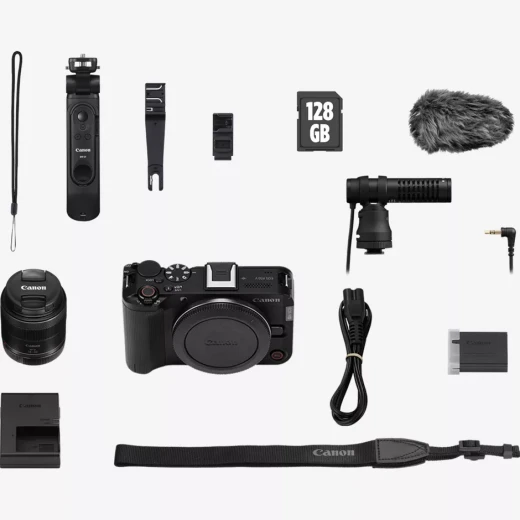 كاميرا Canon EOS R50 V مع عدسة RF-S 14-30 مم PZ، كاميرا ميرورلس مدمجة مخصصة لصناع المحتوى، تقدم تصوير عالي الجودة، فيديو وصور واضحة، عدسة واسعة بزوم، تركيز سريع، وتصميم خفيف مناسب للفلوغ والسوشيال ميديا كاميرا Canon EOS R50 V مع عدسة RF-S 14-30 مم PZ، كاميرا ميرورلس مدمجة مخصصة لصناع المحتوى، تقدم تصوير عالي الجودة، فيديو وصور واضحة، عدسة واسعة بزوم، تركيز سريع، وتصميم خفيف مناسب للفلوغ والسوشيال ميديا