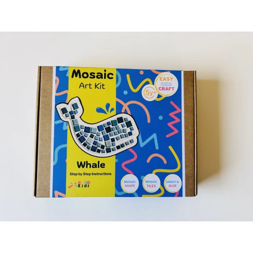 HelloKids Mosaic Art Kit, Whale Shaped HelloKids Mosaic Art Kit, Whale Shaped