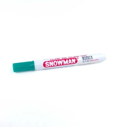 Snowman G12T Permanent Chisel Marker Green