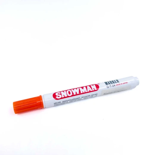 Snowman G12T Permanent Chisel Marker Orange - Snowman - Image 2