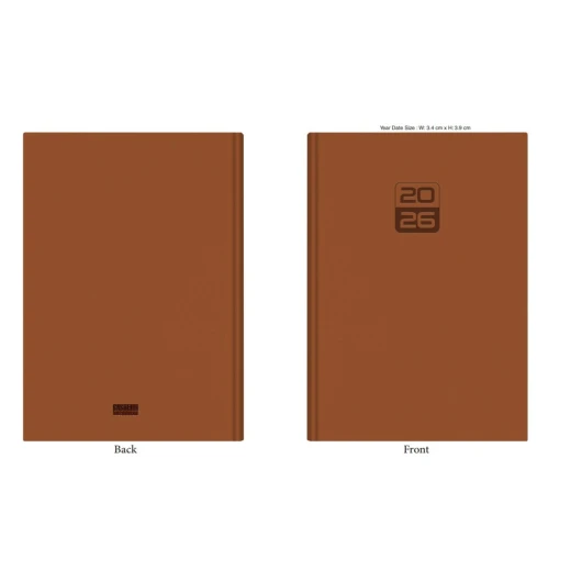مفكرة كاستيلي اليومية للمكتب A11 (17×24 سم)، مادة توسان 455، ختم أعمى، مخطط يومي فاخر لتنظيم العمل والمكتب