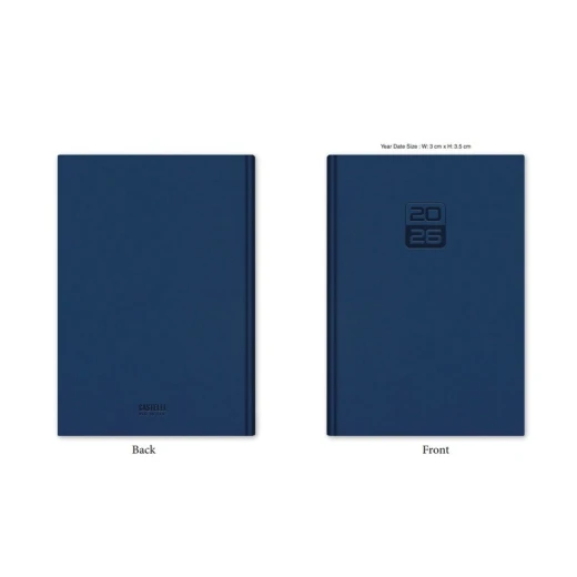 Castelli Daily Agenda 2026 A5 (14.5 x 20.5 cm), A09 Layout, 400 Pages, Cream 70gsm Paper, Arabic/English, Ramadan Shaded, Smyth Sewn Binding - Castelli - Image 2