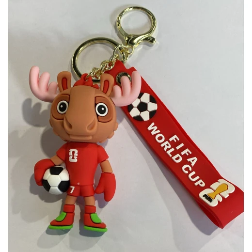 Moose Football World Cup Keychain – Premium Moose Design Football Keychain Inspired by FIFA World Cup, 10cm Size Durable Metal Finish Collectible Souvenir, Lightweight Stylish Accessory for Keys and Bags, Perfect Gift for Football Fans and Sports Lovers Moose Football World Cup Keychain – Premium Moose Design Football Keychain Inspired by FIFA World Cup, 10cm Size Durable Metal Finish Collectible Souvenir, Lightweight Stylish Accessory for Keys and Bags, Perfect Gift for Football Fans and Sports Lovers