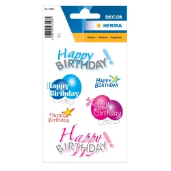 Sticker Decor Happy Birthday