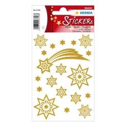 Herma sticker magic christmas glitter star