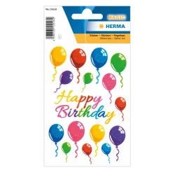 Sticker Magic Colorful, Airballoons,foil Glit