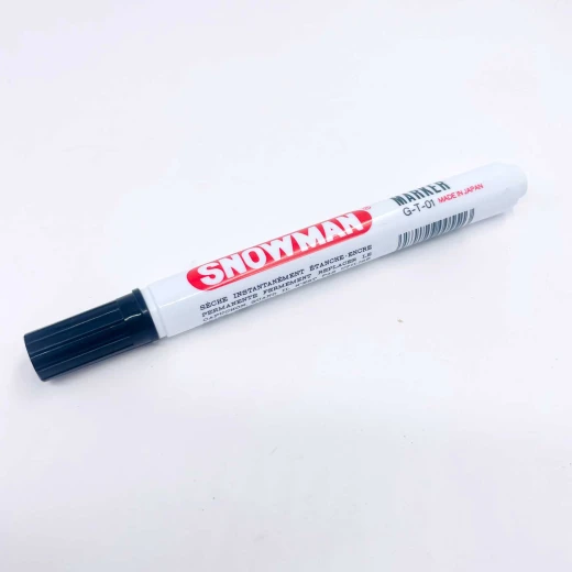 Snowman G12T Permanent Chisel Marker Black Snowman G12T Permanent Chisel Marker Black