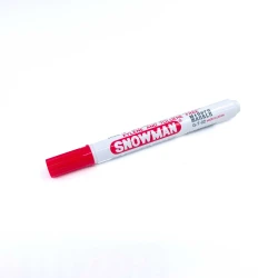 Snowman G12T Permanent Chisel Marker Red