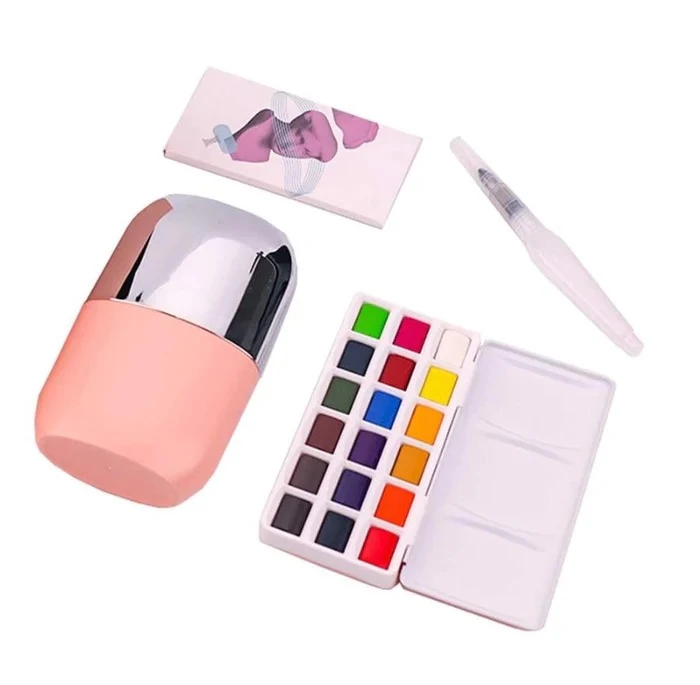 Miya Solid Watercolor Paint Set, 18colors - Miya