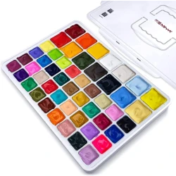 Miya Gouache Paint Set, (36x30ml 14x60ml)/50colors, Jelly Cup