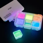 Miya Himi Bright Color Glow In The Dark Gouache Paint Set, Jelly Cup, 23ml/6colors - Miya