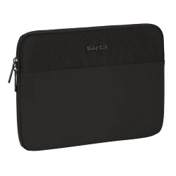 Safta Business Laptop Sleeve 14" Black – Slim and lightweight protective sleeve with padded interior, durable material, secure fit for 14-inch laptops, ideal for daily protection and travel.