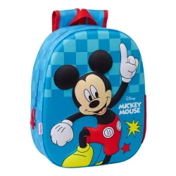 Safta 3D Backpack Mickey Mouse 3D – Fun and lightweight backpack with iconic 3D Mickey Mouse design, durable material, comfortable straps, compact size, perfect for kids, school, and daily use.