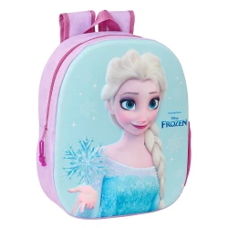 Safta 3D Backpack Frozen 3D – Lightweight and durable backpack with magical 3D Frozen design, comfortable straps, compact size, perfect for kids, school, and daily use.