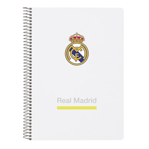 دفتر ربع 80 ورقة غلاف قاسي ريال مدريد 25/26 – تصميم رسمي، غلاف متين، 80 صفحة، حجم عملي، مناسب للمدرسة والكتابة اليومية من براند safta. دفتر ربع 80 ورقة غلاف قاسي ريال مدريد 25/26 – تصميم رسمي، غلاف متين، 80 صفحة، حجم عملي، مناسب للمدرسة والكتابة اليومية من براند safta.