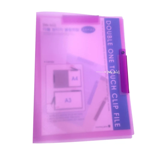 Morning Glory 2500 Double One Touch Clip File (Pink) - Morning Glory - Image 2