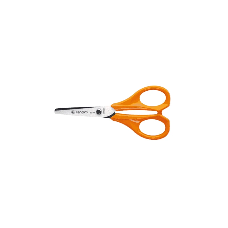 Kangaro EL45Y Scissor 4.5 Inch Orange - Kangaro