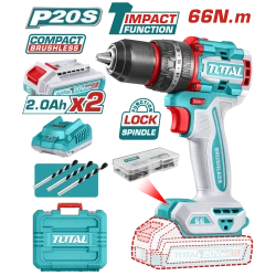 Total Compact Brushless Cordless Impact Drill 20V 66Nm