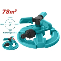 Total Plastic 3 Arm Rotatory Sprinkler - THPS23602