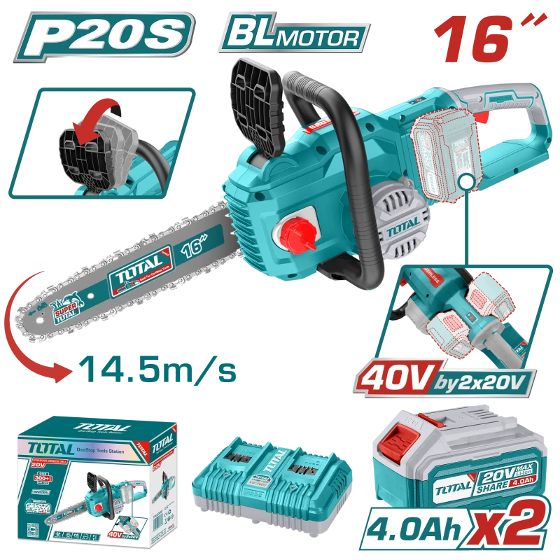 Total Cordless Chain Saw 40V / 16 - Total