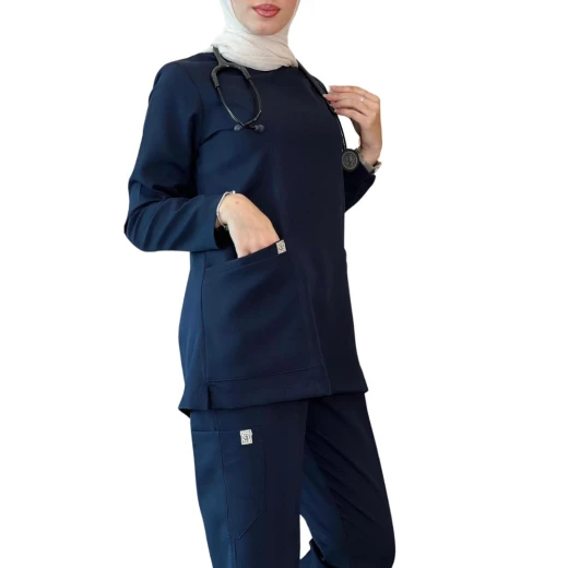 سكراب طبي باللون الكحلي سايز اكس سمول من  ذا سكراب بروجكت - ذا سكراب - Image 4