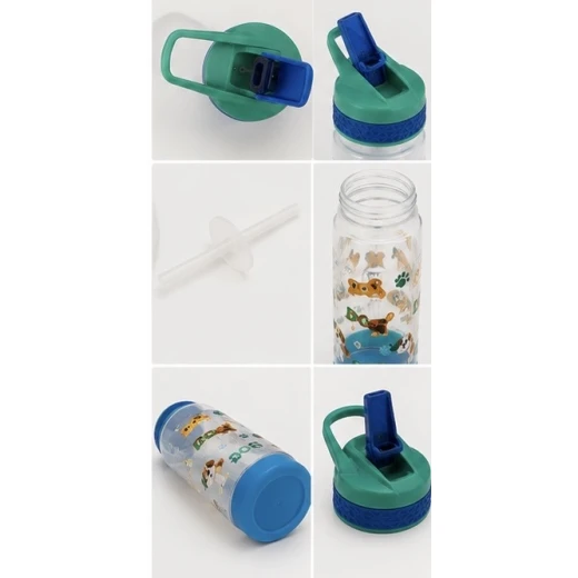 Kids Water Bottle 600ml with Straw & Carry Handle – Cute Dog Design – Leakproof - Cool Gear - Image 4