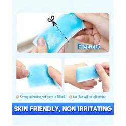 Cooling Hydrogel Sticker – Comfortable Adhesive Cooling Patch – Individually Packaged, Home & Travel Essential