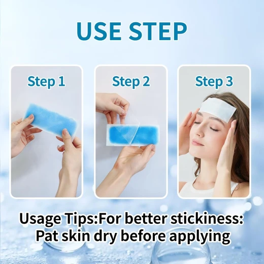 Cooling Hydrogel Sticker – Comfortable Adhesive Cooling Patch – Individually Packaged, Home & Travel Essential - Image 6
