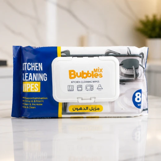 Bubbles Mix Kitchen Degreasing Cleaning Wipes – 80 Wipes - BUBBLESMIX - Image 2