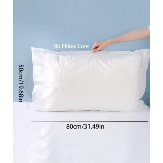 5PCS Disposable Thickened Pillowcases  Non Woven Breathable Pillow Covers for Hotels, Travel, Beauty Salons & Home Use - Image 4