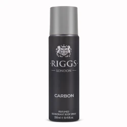 Riggs London Carbon Body Spray, 250ml Deodorant for Men