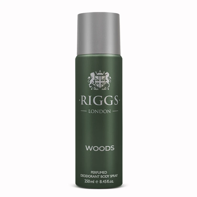 Riggs London Woods Body Spray – 250ml Deodorant for Men - Riggs