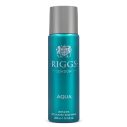 Riggs London Aqua Body Spray – 250ml Deodorant for Men