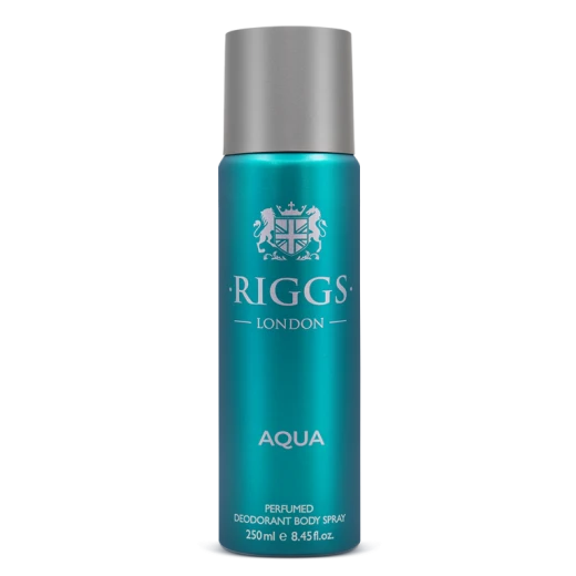 Riggs London Aqua Body Spray – 250ml Deodorant for Men Riggs London Aqua Body Spray – 250ml Deodorant for Men