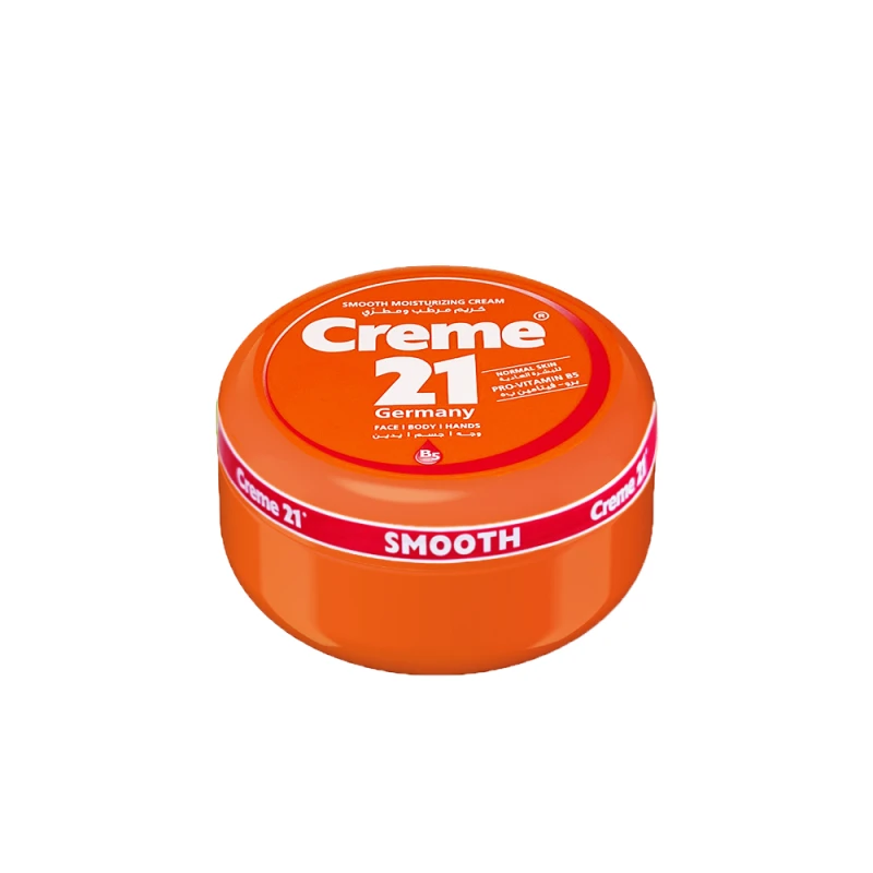 Creme 21 Smooth Moisturizing Cream 250ml – Enriched with Pro-Vitamin B5, Provides Deep Hydration, Nourishes Skin, and Keeps It Soft, Smooth & Protected - Creme 21