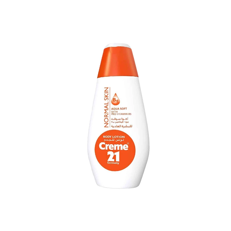 Creme 21 Aqua Soft Body Lotion 250ml, Lightweight Moisturizing Lotion for Normal Skin, Hydrates, Softens, and Protects Skin for Daily Use - Creme 21