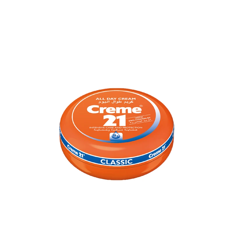 Creme 21 All Day Cream 150ml, Intensive Moisturizing Cream with Vitamin E, Protects and Rejuvenates Skin, Keeps It Fresh, Balanced, and Hydrated All Day - Creme 21