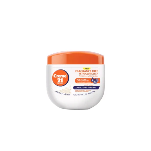 Creme 21 Classic Petroleum Jelly 100m, Deep Moisturizing Skin Protectant for Dry & Sensitive Skin, Multi-Purpose Care for Lips, Hands, Feet & Body Creme 21 Classic Petroleum Jelly 100m, Deep Moisturizing Skin Protectant for Dry & Sensitive Skin, Multi-Purpose Care for Lips, Hands, Feet & Body