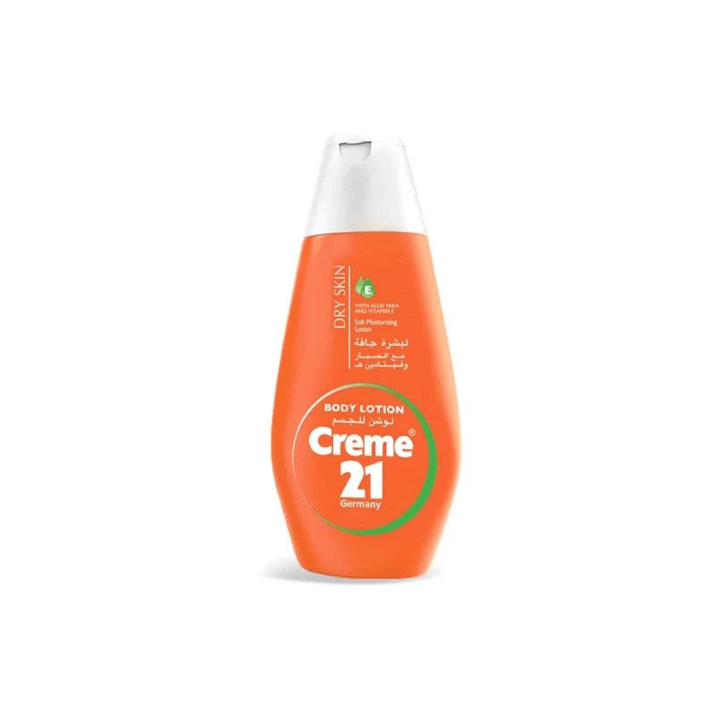 Creme 21 Body Lotion for Dry Skin 250ml – Rich Moisturizing Lotion, Provides Deep Hydration, Soothes Dry Skin, and Restores Softness for Daily Care - Creme 21