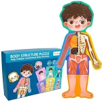 Body Structure Puzzle Boy - human body puzzle and anatomy learning toy for boys for kids, educational puzzle and early science learning, a thoughtful educational gift builds skills great gift idea nice - My toys