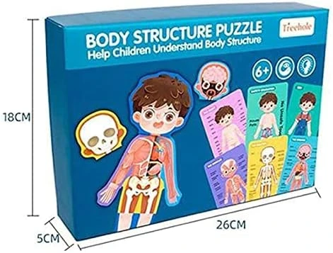 Body Structure Puzzle Boy - human body puzzle and anatomy learning toy for boys for kids, educational puzzle and early science learning, a thoughtful educational gift builds skills great gift idea nice - My toys - Image 4