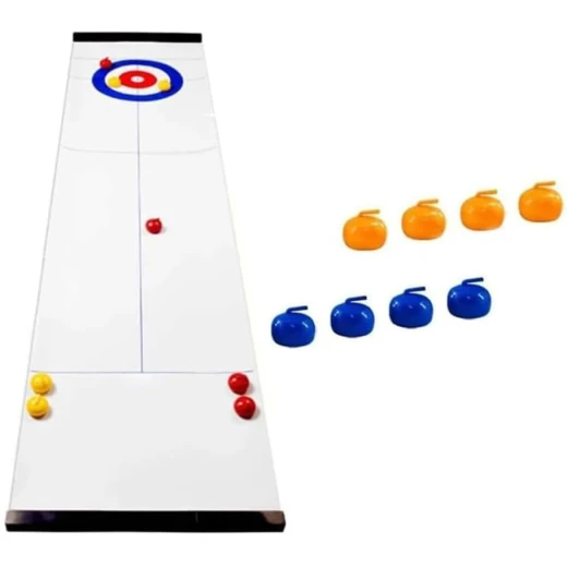 Tabletop Curling Game - tabletop curling game and indoor sport toy for kids, family game night toy and hand eye coordination, a thoughtful educational gift sturdy construction safe design improves focus - My toys - Image 5
